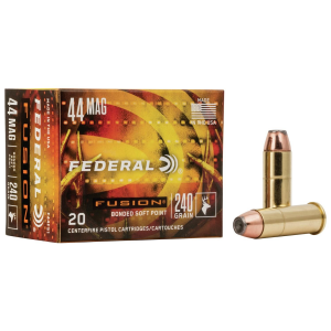 Federal Fusion Handgun Ammunition .44 Mag 240 gr FFSN 1290 fps 20/box