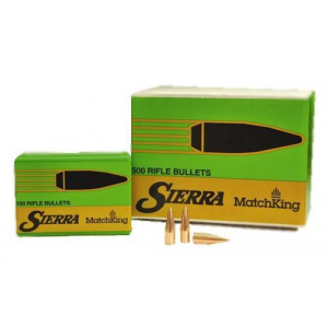 Sierra MatchKing Rifle Bullets (500/ct) .30 cal .308" 125 gr HP