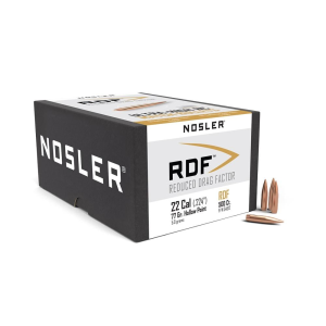 Nosler Nosler RDF Match Rifle Bullets .22 cal .224" 77 gr HPBT 500/ct - $254.99 at Natchez Shooting & Outdoors