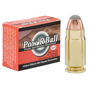Glaser Pow'RBall Handgun Ammunition  .357 SIG 100 gr JHP 1600 fps 20/box