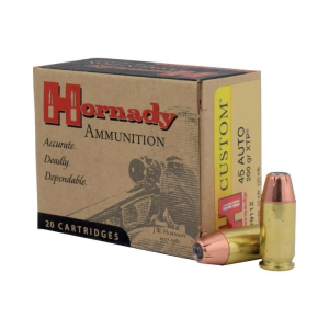 Hornady Hornady Custom Handgun Ammunition 45 ACP 200 gr HP/XTP 900 fps 20/ct - $25.99 at Natchez Shooting & Outdoors