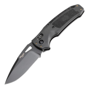 Hogue-Knife Hogue K320 Nitron Manual Folder 3 1/2" Drop Point Blade Black - $179.96 at Natchez Shooting & Outdoors