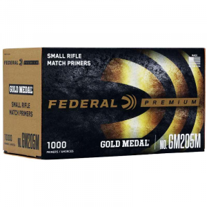 Federal Premium Gold Medal Centerfire Primers-Small Rifle Match 1000/ct