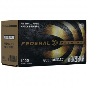 Federal Premium Gold Medal Centerfire Primers AR Small Rifle Match 1000/ct