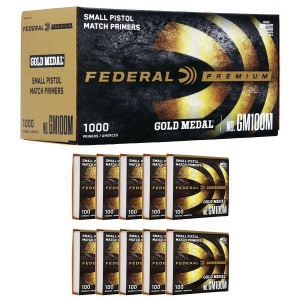 Federal Gold Medal Small Pistol Primer 1000/ct