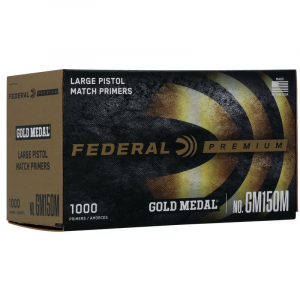 Federal Gold Medal Centerfire Large Pistol Match Primer 1000/ct