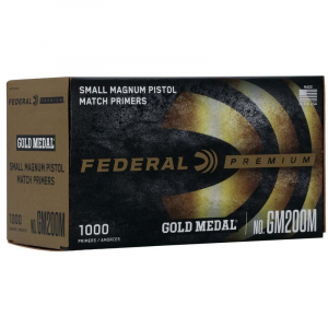 Federal Gold Medal Centerfire Small Magnum Pistol Match Primer .200 cal 1000/ct