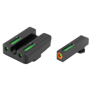 Truglo TFX Pro Glock Tritium/Fiber Optic Day-Night Sights (Orange Outline Front)