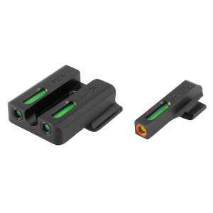 Truglo Truglo TFX Pro Tritium/Fiber-Optic Day/Night Sights Fit S&W M&P Shield|S&W M&P 22|S&W M&P SD9|S&W M&P SD40 - Orange Outline Front/Rear Green - $112.49 at Natchez Shooting & Outdoors