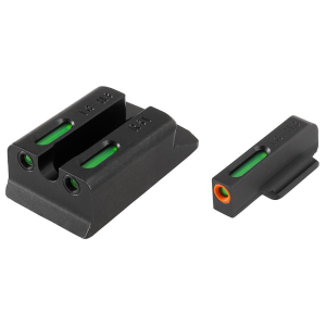 Truglo Truglo TFX Pro Tritium/Fiber-Optic Day/Night Sights Fit Ruger SR9|Ruger SR9C|Ruger SR40|Ruger SR40C|Ruger SR45 - Orange Outline Front/Rear Green - $99.99 at Natchez Shooting & Outdoors