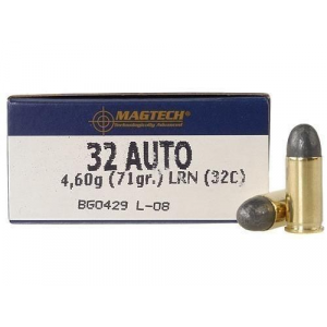 MagTech Handgun Ammunition .32 ACP 71 gr LRN 905 fps 50/box