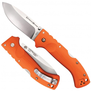 Cold Steel Ultimate Hunter Lockback Knife - 3-1/2" Blade Blaze Orange G-10