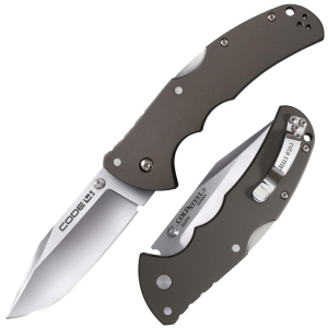 Cold-Steel Cold Steel Code-4 Clip Point Lockback Knife  - 3-1/2" Blade Satin - $94.99 at Natchez Shooting & Outdoors