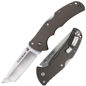 Cold-Steel Cold Steel Code-4 Tanto Lockback Knife - 3-1/2" Blade Satin - $94.99 at Natchez Shooting & Outdoors