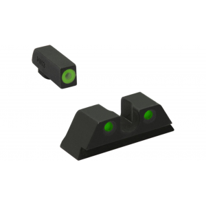 Meprolight ML40220 Hyper-Bright Green Ring Front/Green Rear Sights for Glock Models 42,43