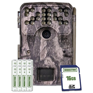 Moultrie A-900i Trail Camera Bundle with 16GB SD Card 8AA Batteries, Strap - 30MP