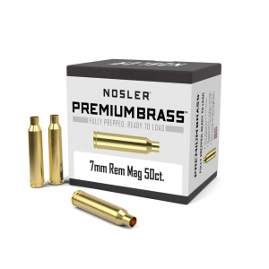 Nosler Unprimed Brass Rifle Cartridge Cases 50/ct 7mm Rem Mag