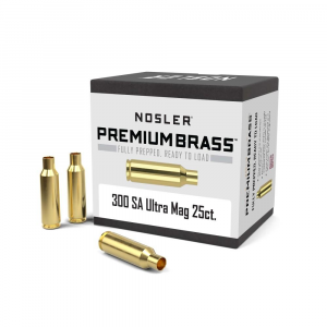 Nosler Unprimed Brass Rifle Cartridge Cases 25/ct .300 Rem SA Ultra