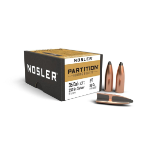 Nosler Nosler Partition Rifle Bullets .35 cal .358" 250 gr SPT 50/ct - $110.99 at Natchez Shooting & Outdoors