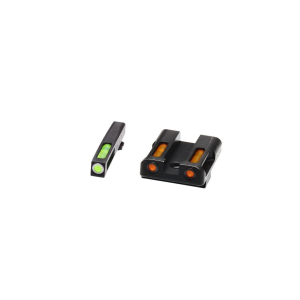 HIVIZ LiteWave H3 sight Orange/Green LitePipe/White front ring fits Glock Models Chambered in 9mm Luger, 40 S&W, and .357 Sig