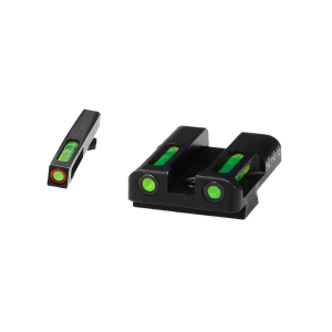 HIVIZ LiteWave H3 sight Green LitePipe/orange front ring fits Glock Models Chambered in 9mm Luger, 40 S&W, and .357 Sig