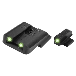 Truglo Tritium Pro Night Sights Fit S&W Bodyguard .380 - White Outline Front/Green Rear
