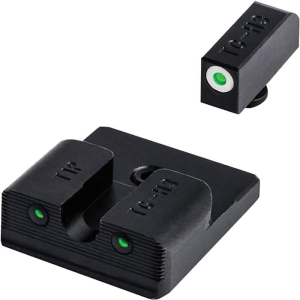 Truglo Truglo Tritium Pro Night Sights Fit Taurus Millennium G2 / 709 Slim / 740 Slim - White Outline Front/Rear Green - $59.99 at Natchez Shooting & Outdoors
