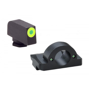 Ameriglo Ghost Ring Night Sight Set for Glock Models 17.19.26 - Green Outline