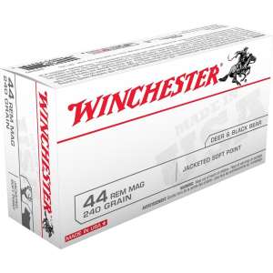Winchester Winchester USA Handgun Ammunition .44 Mag 240 gr JSP 50/ct - $50.99 at Natchez Shooting & Outdoors