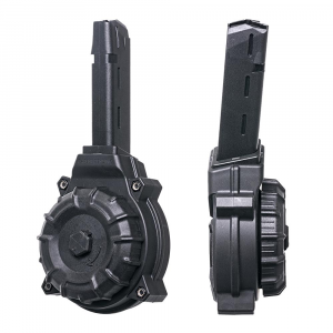 ProMag Handgun Drum Magazine For Glock 17/19 Black Polymer 9mm Luger 50/rd