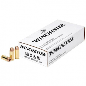 Winchester NATO Handgun Ammunition .40 S&W 180 gr BJHP 985 fps 50/ct