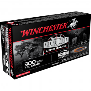 Winchester Expedition Big Game Long Range Rifle Ammunition .300 WSM 190 gr. AB 2875 fps 20/ct
