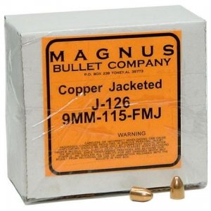 Allstar/Magnus Bullets 9mm .355" 115 gr FMJ 500/ct