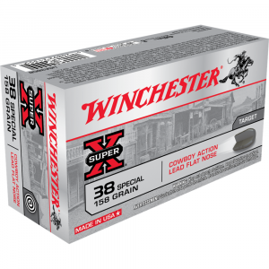 Winchester Cowboy Load Handgun Ammunition .38 Spl 158 gr LRN 800 fps 50/ct
