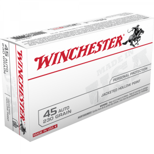 Winchester USA Handgun Ammunition .45 ACP 230 gr. JHP 880 fps 50/ct