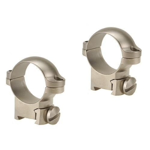 Leupold Leupold 2-Piece Solid Steel Ringmounts - Sako 1", Medium, Silver - $66.49 at Natchez Shooting & Outdoors