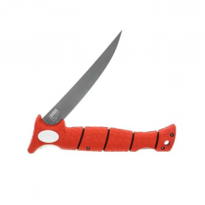 Bubba 7" Tapered Flex Folding Fillet Knife 7" Blade Red