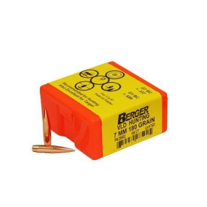 Berger Match Grade Hunting Bullets 7mm .284" 180 gr VLD HUNTER 100/box