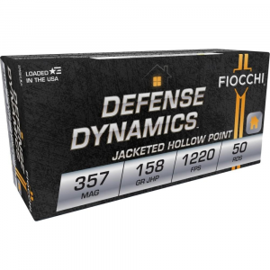 Fiocchi Pistol Shooting Dynamics Handgun Ammunition .357 Mag 158 gr JHP 1220 fps 50/box