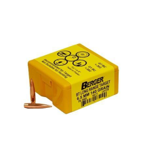 Berger Match Grade Target Bullets 6.5mm .264" 140 gr BT TARGET 100/box