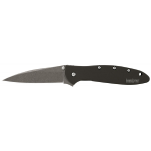 Kershaw Knives Ken Onion Leek 3" Blade, Stonewash - Black