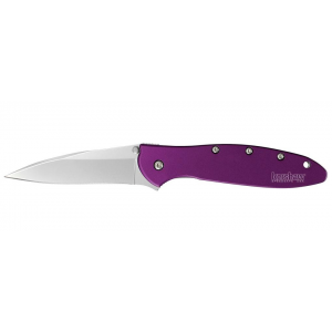 Kershaw Leek Folding Knife 3" Drop Point Blade Purple