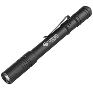 Streamlight Stylus Pro USB Rechargeable Pen Light with USB Cord, Nylon Holster, Black with White LED