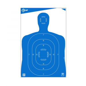 Allen EZ-Aim Silhouette Paper Shooting Targets 23"W x 35"H, Blue 100/ct