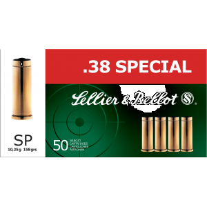 Sellier & Bellot Pistol & Revolver Ammo .38 Special 158 gr SP 50/Box