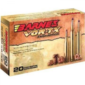 Barnes VOR-TX Rifle Ammunition .308 Win 130 gr TTSX BT 3125 fps 20/ct