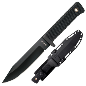 Cold Steel SRK Search Rescue Fixed Blade Tactical Knife - 6" Blade Black SK-5)