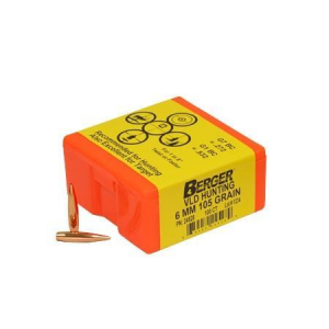 Berger Match Grade Hunting Bullets 6mm .243" 105 gr VLD HUNTER 100/box