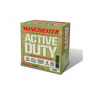 Winchester Active Duty Shotshells 12 ga 2-3/4" 1325 fps #00 25/ct