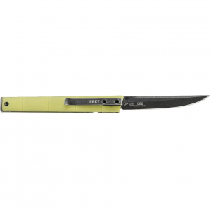 CRKT CEO Bamboo Folding Knife 3 1/10" Blade Yellow